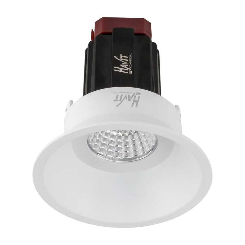 Havit Commercial Round Deep Fixed Recessed 90mm LED Downlight 2700K-5700K White 9W 240V IP44 - HCP-81320409, HCP-81340409