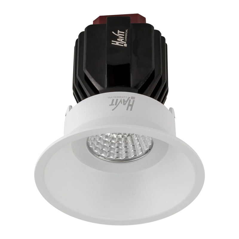 Havit Commercial Round Deep Fixed Recessed 90mm LED Downlight 2700K-5700K White 17W 240V IP44 - HCP-81320417, HCP-81340417