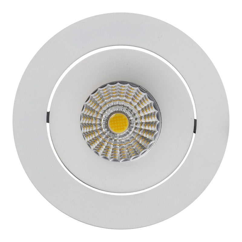 Havit Commercial Round Tilt Recessed 90mm LED Downlight 2700K-5700K White 17W 240V IP44 - HCP-81320517, HCP-81340517