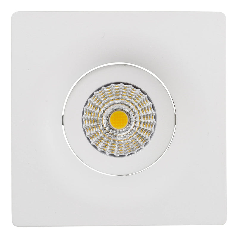 Havit Commercial Square Tilt Recessed 92mm LED Downlight 2700K-5700K White 6W 240V IP44 - HCP-81320806 