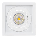 Havit Commercial Square Tilt Recessed LED Downlight 2700K-5700K White 6W 240V IP44 - HCP-81321006