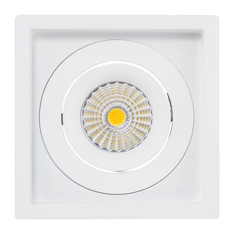 Havit Commercial Square Tilt Recessed LED Downlight 2700K-5700K White 6W 240V IP44 - HCP-81321006