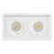 Havit Commercial Square Recessed Tilt  Recessed LED Downlight 2700K-5700K White 2x6W 240V IP44 - HCP-81321106