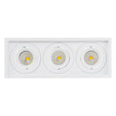 Havit Commercial Square Recessed Tilt Recessed LED Downlight 2700K-5700K White 3x6W 240V IP44 - HCP-81321206