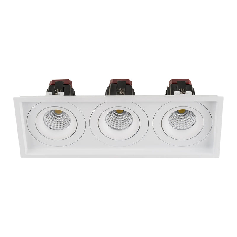 Havit Commercial Square Tilt Recessed LED Downlight 2700K-5700K White 3x9W 240V IP44 - HCP-81321209, HCP-81341209 