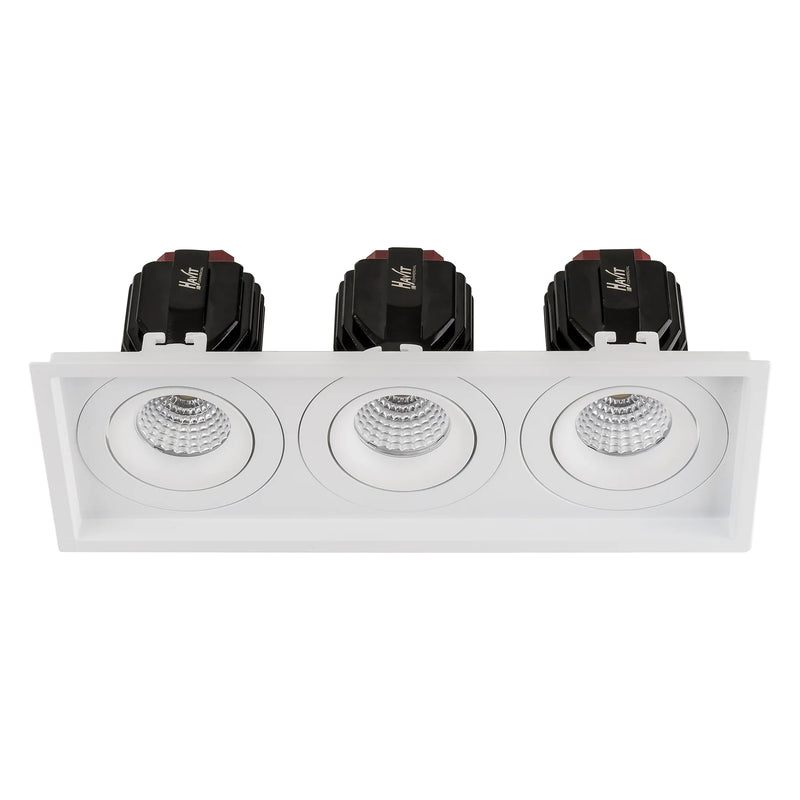 Havit Commercial Square Tilt Recessed LED Downlight 2700K-5700K White 3x17W 240V IP44 - HCP-81321217, HCP-81341217