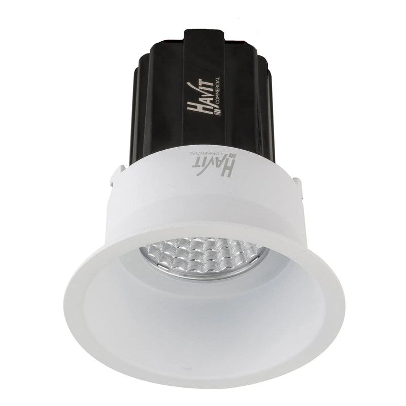 Havit Commercial Round Deep Fixed Dali Tunable Recessed 76mm LED Downlight 2700K-6500K White 13W 240V IP44 - HCP-81350313 