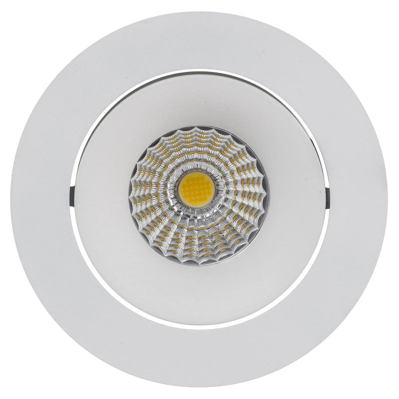 Havit Commercial Round Tilt Dali Tunable Recessed 90mm LED Downlight 2700K-6500K White 13W 240V IP44 - HCP-81350513 