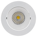 Havit Commercial CRI97+ Recessed Round Tilt Dimmable 90mm LED Downlight 3000K White 13W 240V IP44 - HCP-81320583, HCP-81340583