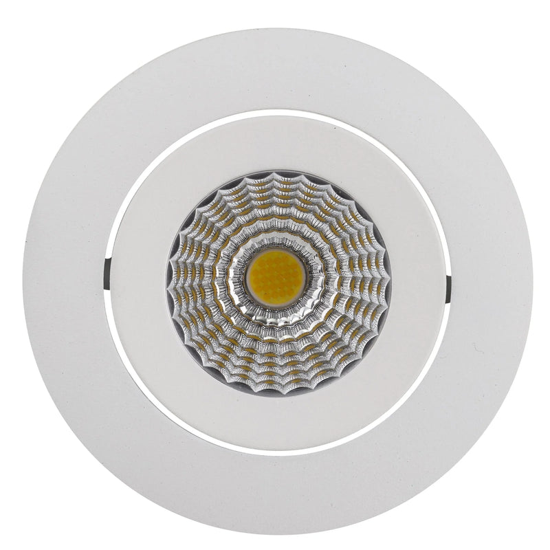 Havit Commercial CRI97+ Recessed Round Tilt Dimmable 75mm LED Downlight 3000K White 13W 240V IP44 - HCP-81320683, HCP-81340683