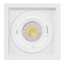 Havit Commercial Square Tilt Dali Tunable Recessed LED Downlight 2700K-6500K White 13W 240V IP44 - HCP-81351013