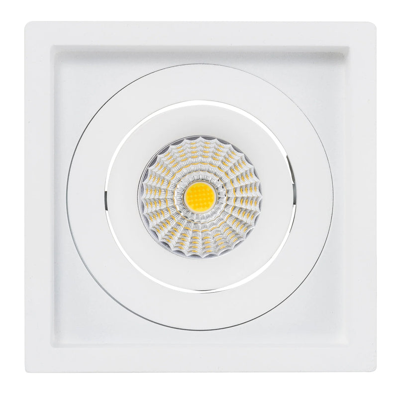 Havit Commercial Square Tilt Dali Tunable Recessed LED Downlight 2700K-6500K White 13W 240V IP44 - HCP-81351013