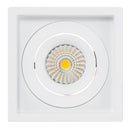 Havit Commercial CRI97+ Recessed Square Tilt Dimmable LED Downlight 3000K White 13W 240V IP44 - HCP-81321083, HCP-81341083