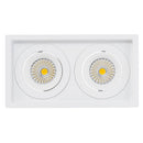 Havit Commercial Rectangle Tilt Dali Tunable Recessed LED Downlight 2700K-6500K White 2x13W 240V IP44 - HCP-81351113