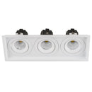 Havit Commercial CRI97+ Recessed Square Tilt Dimmable LED Downlight 3000K White 3x13W 240V IP44 - HCP-81321283, HCP-81341283