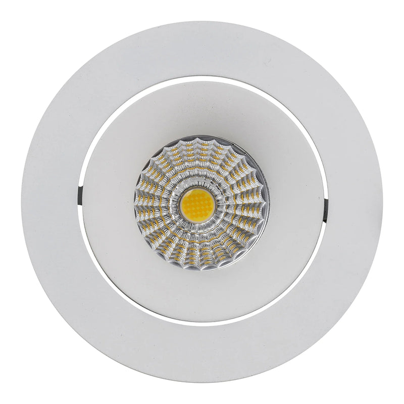 Havit Commercial Round Tilt Recessed 90mm LED Downlight 3000K 4000K White 7.2W 24V IP44 - HCP-81390537, HCP-81390547