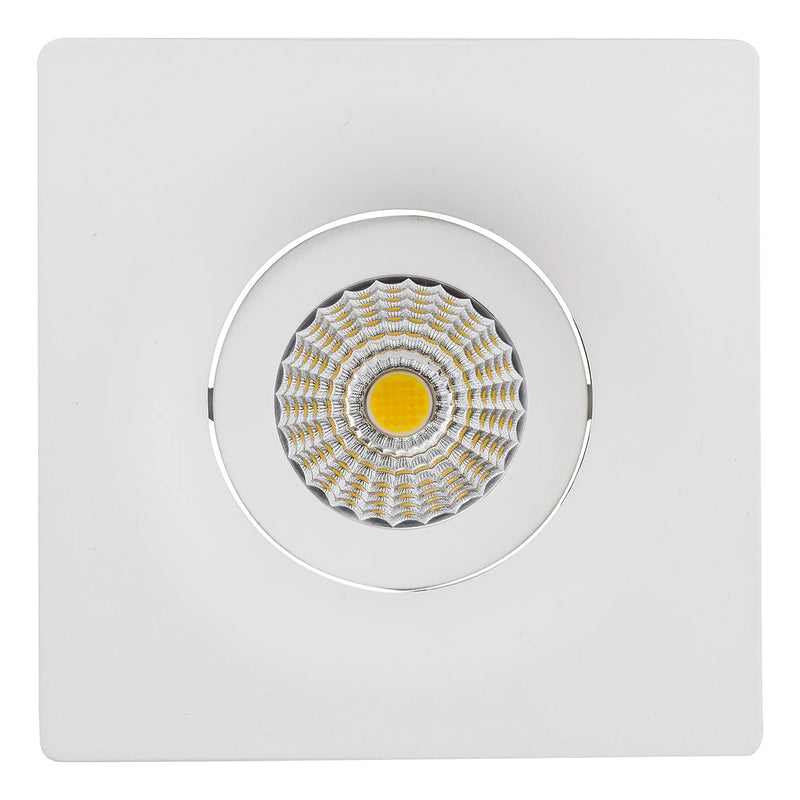 Havit Commercial Square Tilt Recessed 92mm LED Downlight 3000K 4000K White 7.2W 24V IP44 - HCP-81390837, HCP-81390847