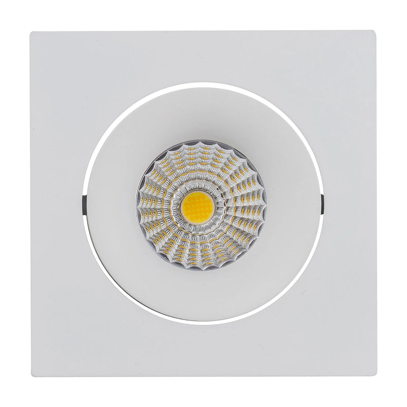 Havit Commercial Square Tilt Recessed 90mm LED Downlight 3000K 4000K White 7.2W 24V IP44 - HCP-81390937, HCP-81390947