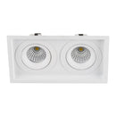 Havit Commercial Square Recessed Tilt Recessed LED Downlight 3000K 4000K White 2x7.2W 24V IP44 - HCP-81391137, HCP-81391147