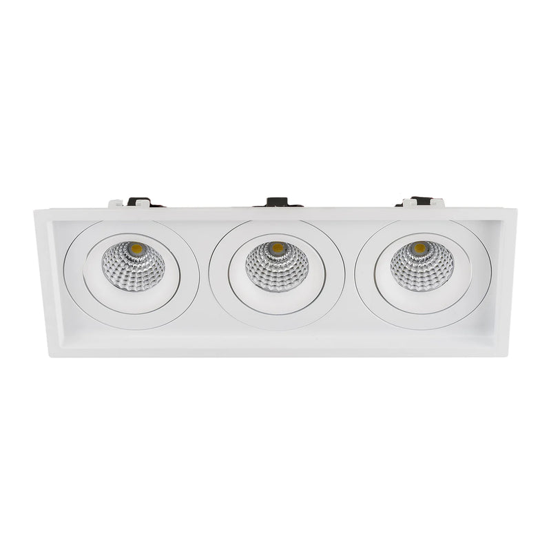 Havit Commercial Square Recessed Tilt Recessed LED Downlight 3000K 4000K White 3x7.2W 24V IP44 - HCP-81391237, HCP-81391247 