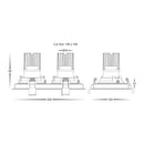 Havit Commercial Rectangle Tilt Dali Tunable Recessed LED Downlight 2700K-6500K Black 2x13W 240V IP44 - HCP-81251113