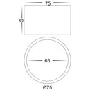 Havit Commercial Dali Dimmable Surface Mounted LED Downlight Tri- Black 7W 240V IP54 - HCP-8920704