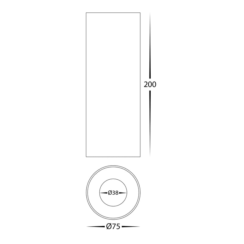 Havit Commercial Dali Dimmable Surface Mounted LED Downlight 2700K-5700K Black 7W 240V IP54- HCP-8920734