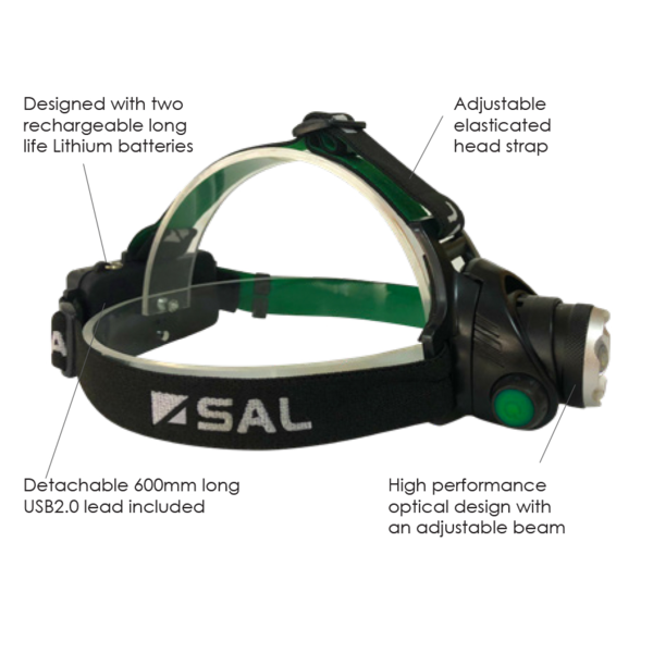SAL Head Lamp Electrical Accessories Black 5W IP20 - SHL008 - SAL Lighting