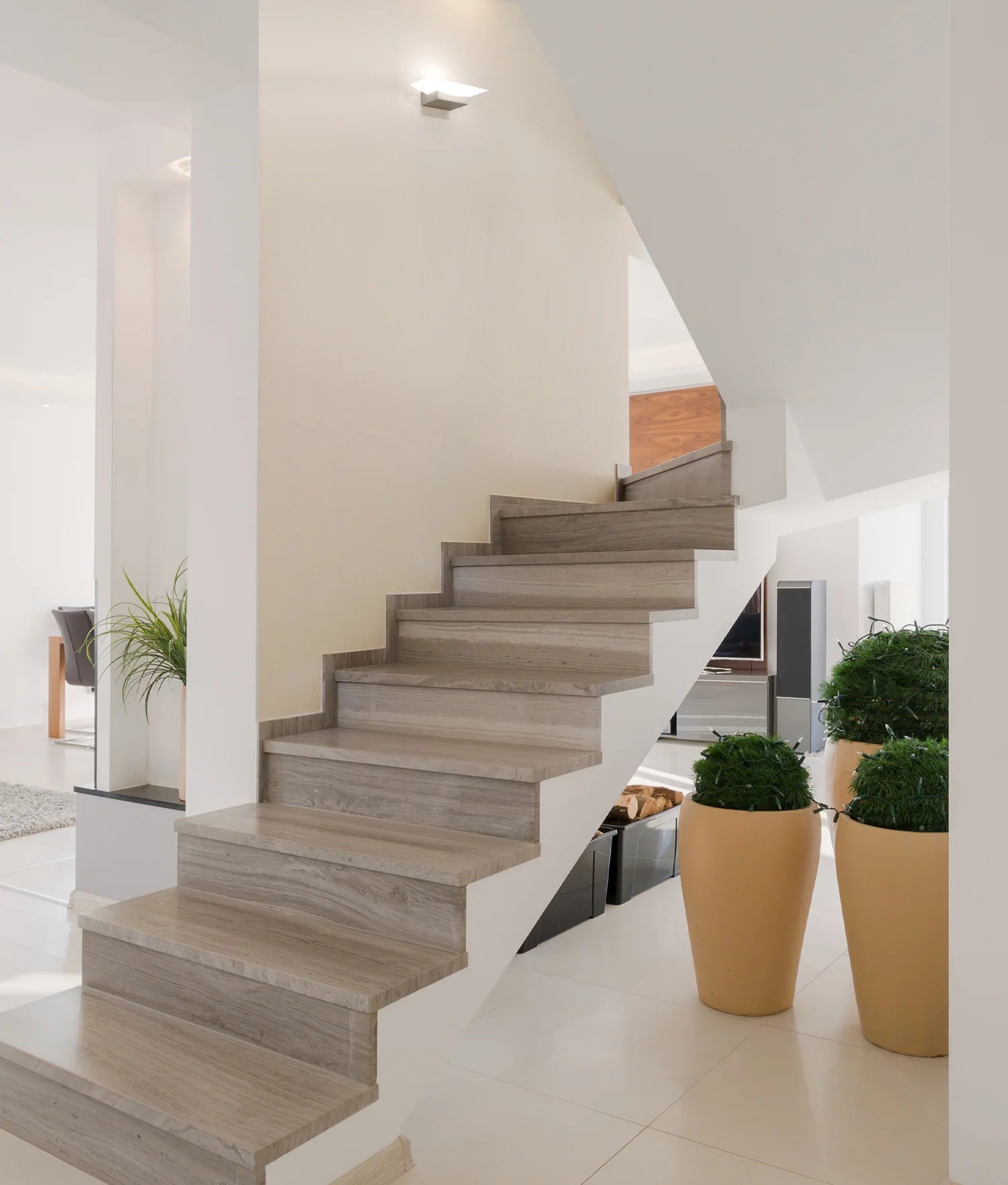 CLA HELSINKI: City Series Curved Up/Down Dimmable Interior Wall Light Tri - White 6W 220-240V IP20 - HELSINKI - CLA Lighting