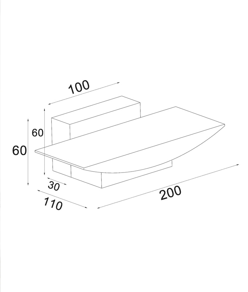 CLA HELSINKI: City Series Curved Up/Down Dimmable Interior Wall Light Tri - White 6W 220-240V IP20 - HELSINKI - CLA Lighting