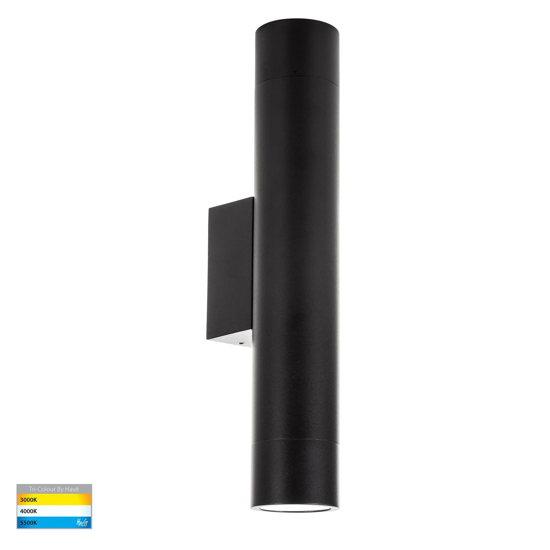 Havit Dugo Up & Down Exterior Wall Lights Tri- Aluminium Black 2x5w 240V IP65- HV10294T