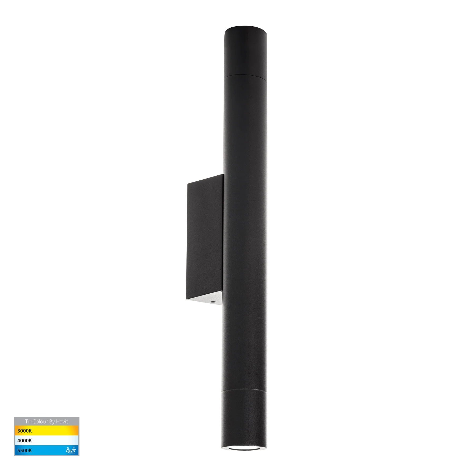 Havit Dugo Up & Down Exterior Wall Lights Tri- Aluminium Black 2x1.5W 240V IP65- HV10295T