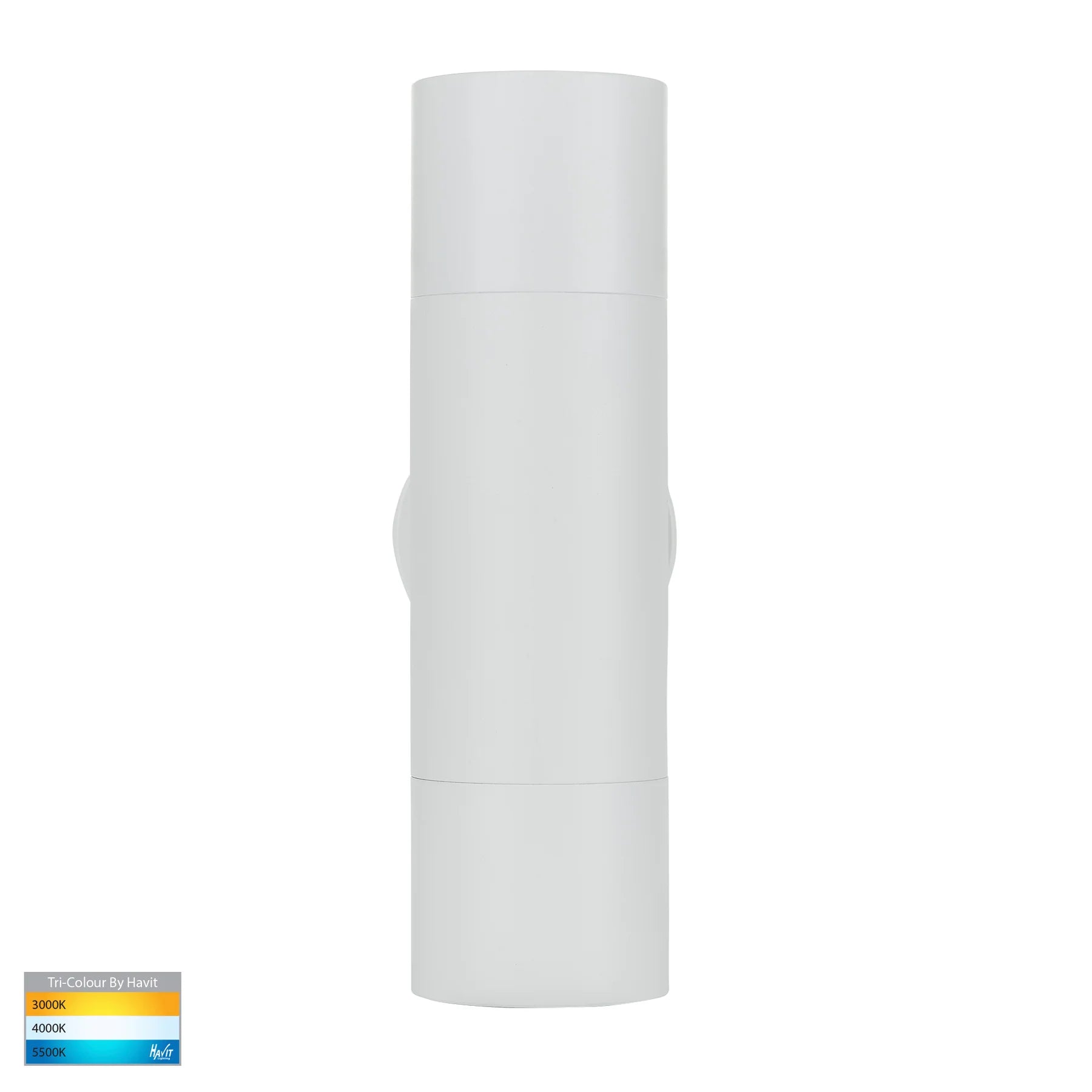 Havit Tivah Up & Down Pillar Exterior Wall Lights Tri- White 2x3/5/7W / 2x5W 12V/240V IP65 - HV1035T-HV1037T