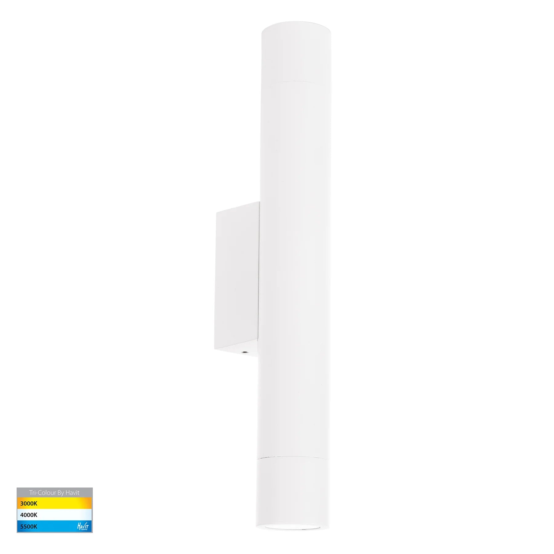 Havit Dugo Up & Down Exterior Wall Lights Tri- Aluminium White 2x3W 240V IP65- HV10393T