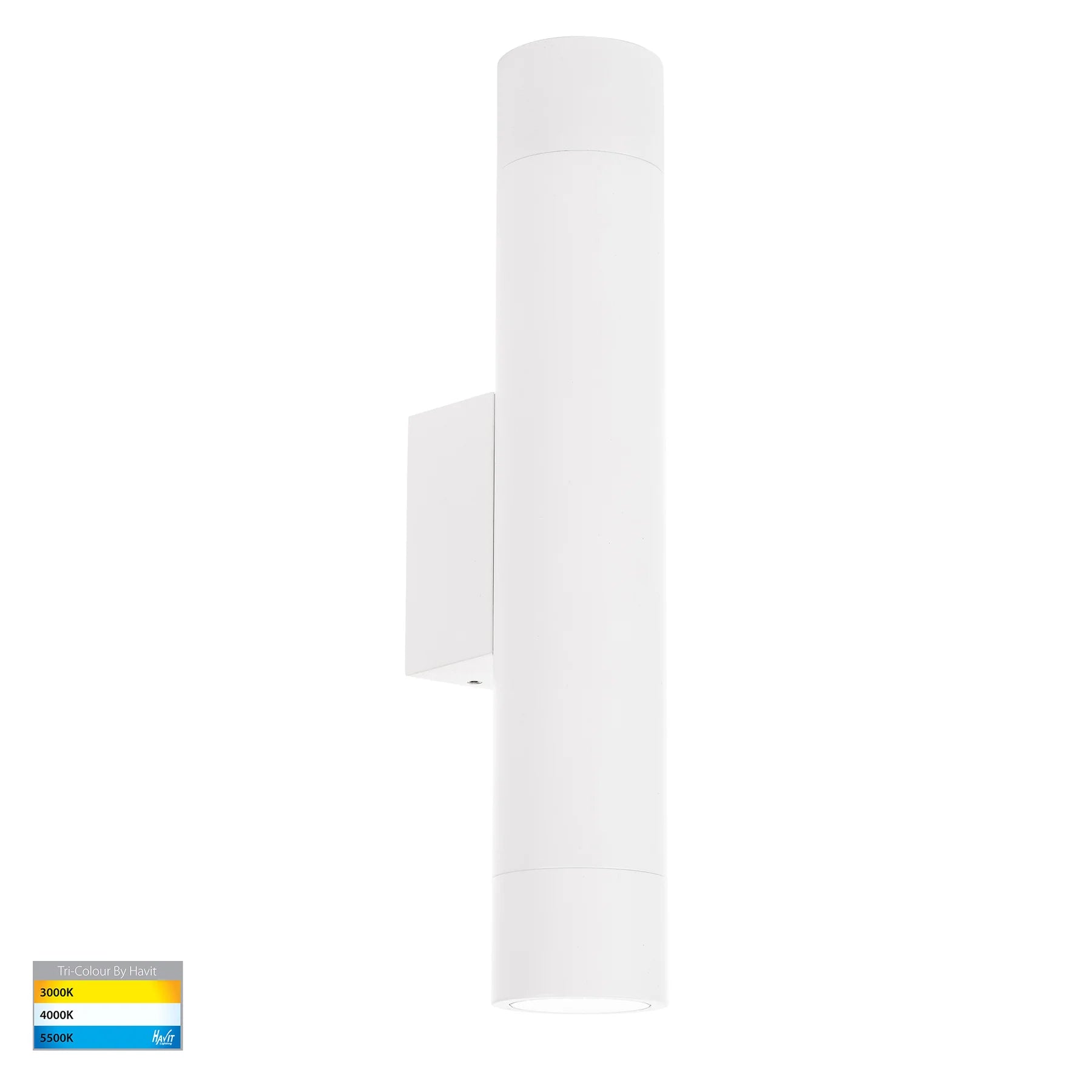 Havit Dugo Up & Down Exterior Wall Lights Tri- Aluminium White 2x5W 240V IP65- HV10394T