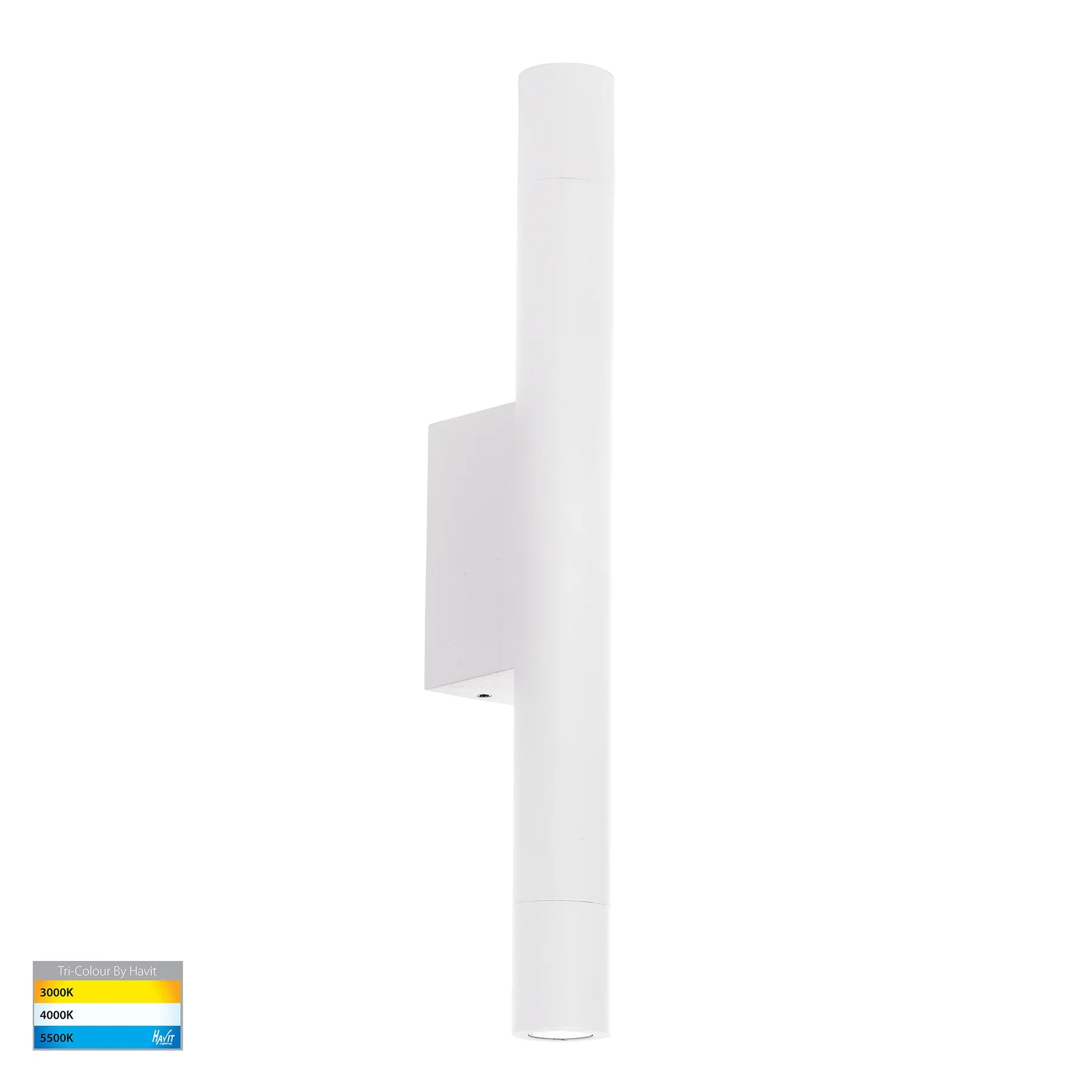 Havit Dugo Up & Down Exterior Wall Lights Tri- Aluminium White 2x1.5W 240V IP65- HV10395T