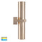 Havit Luz Single Up & Down Pillar Wall Lights Tri- Solid Brass 2x3/5/7W 240V IP65 - HV10591T