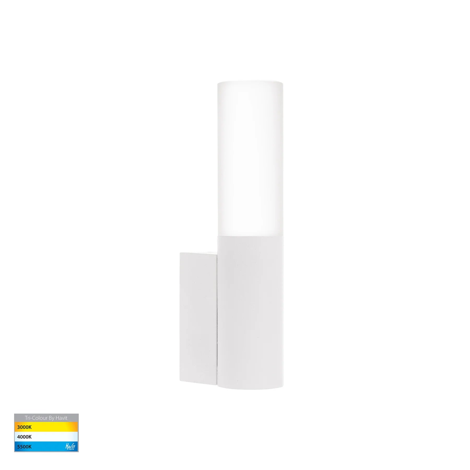 Havit Akril Exterior Wall Lights Tri- Aluminium White 3W 240V IP65- HV10931T-WHT