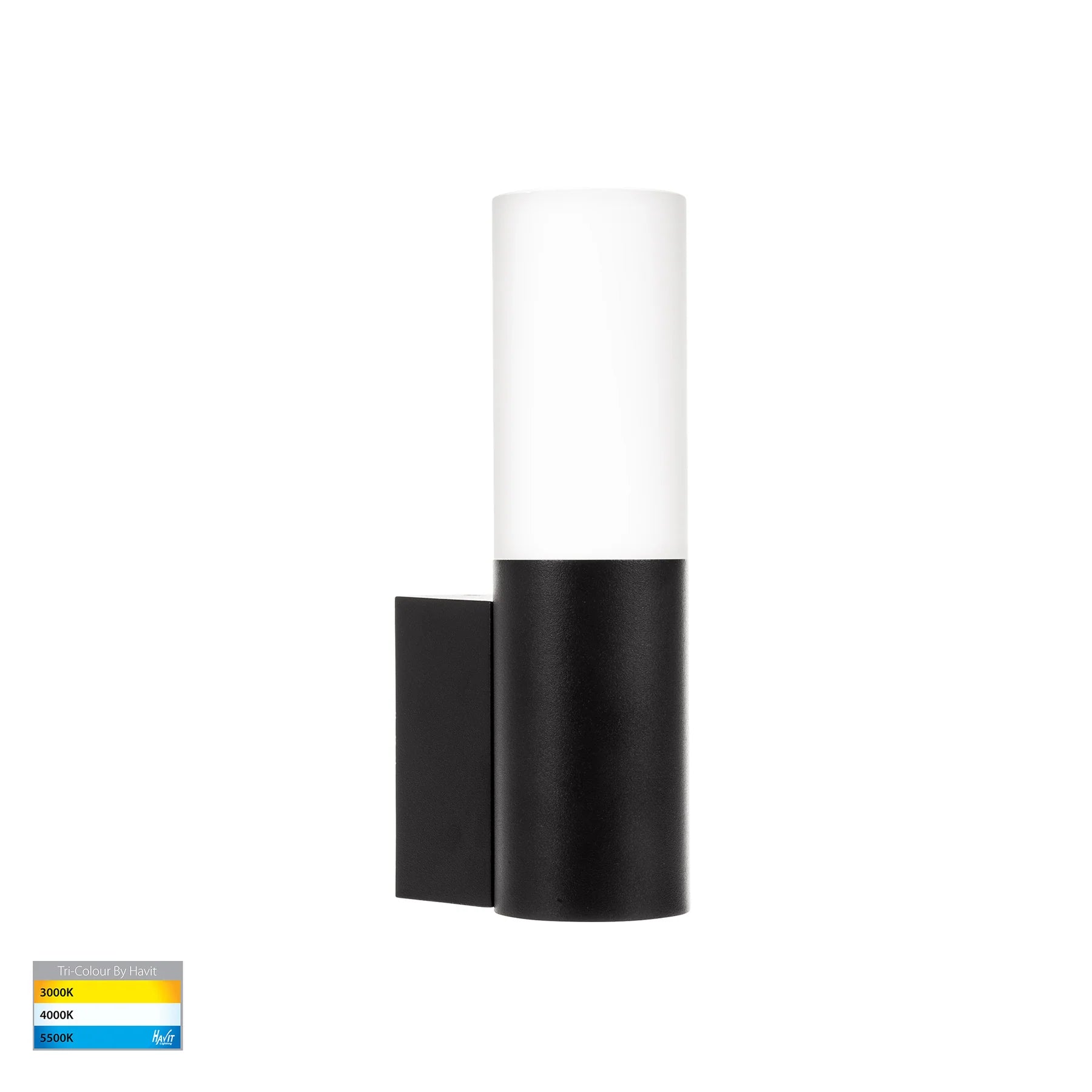 Havit Akril Exterior Wall Lights Tri- Aluminium Black 5W 240V IP65- HV10941T-BLK