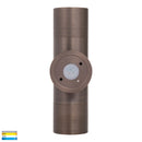 Havit Tivah Up & Down Pillar Wall Lights Tri - Antique Brass 2x3/5/7W / 2x5W 12V/240V IP65 - HV1095T-HV1097T