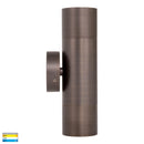 Havit Tivah Up & Down Pillar Wall Lights Tri - Antique Brass 2x3/5/7W / 2x5W 12V/240V IP65 - HV1095T-HV1097T