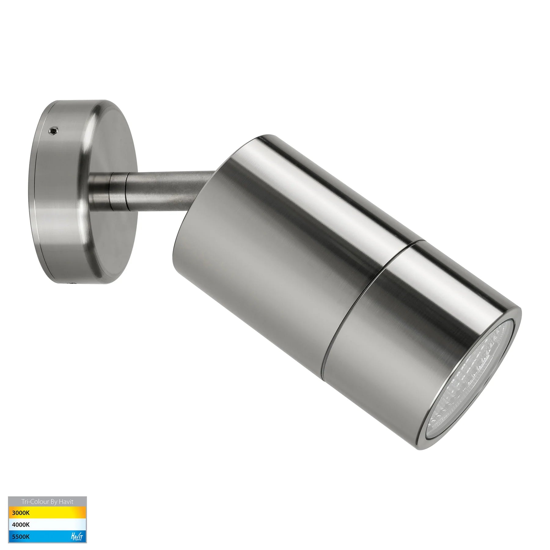Havit Maxi Tivah Single Adjustable Pillar Exterior Wall Lights Tri - 316 Stainless Steel 12W 240V IP65 - HV1208T  - Havit Lighting