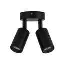 Havit Mini Tivah Double Adjustable Pillar Exterior Wall Lights 3000K 4000K Black 2x3W 12V IP65 - HV1327MR11NW
