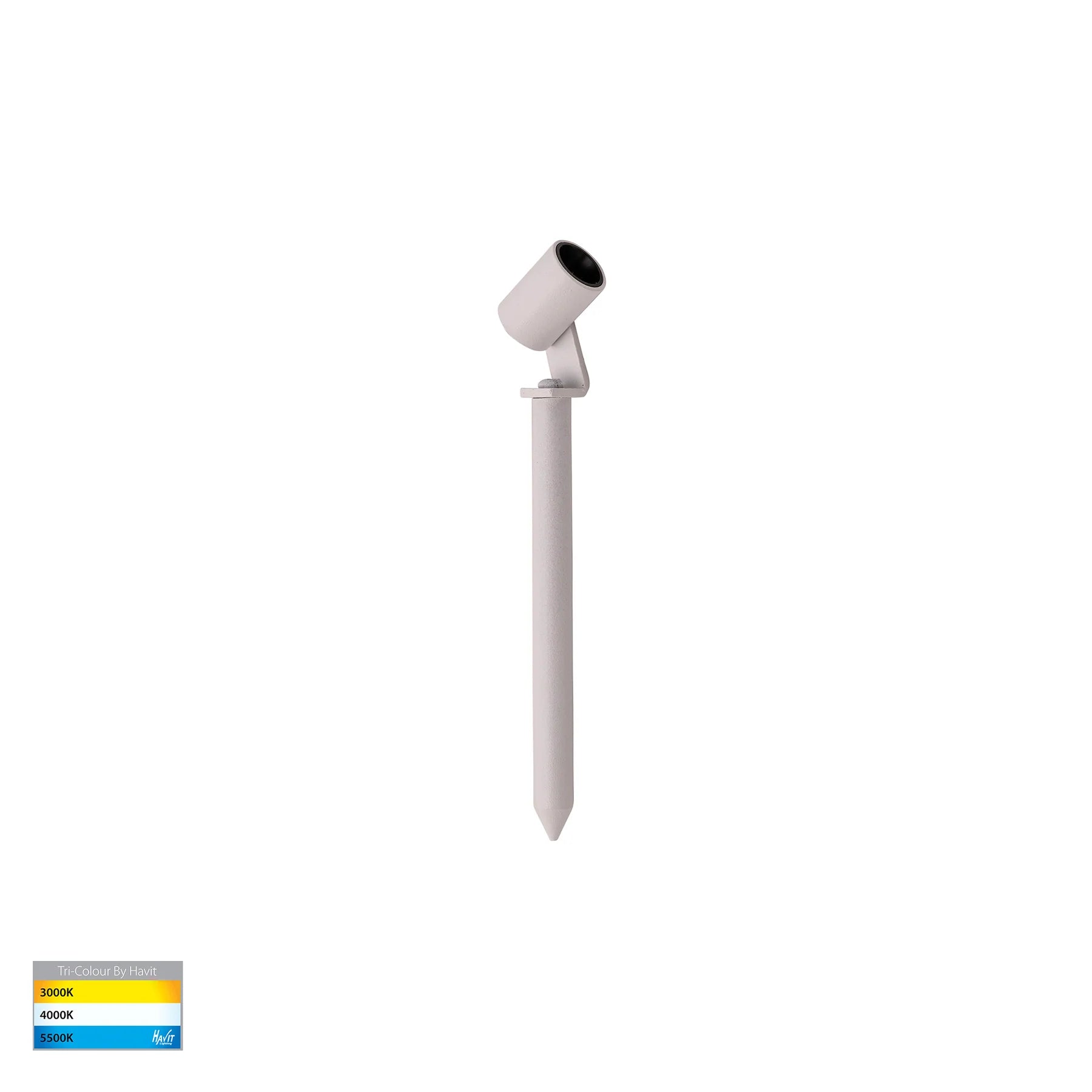 Havit Spar Single Adjustable Garden Spike Light Tri- White 0.5W 12V IP65 - HV1434T-WHT