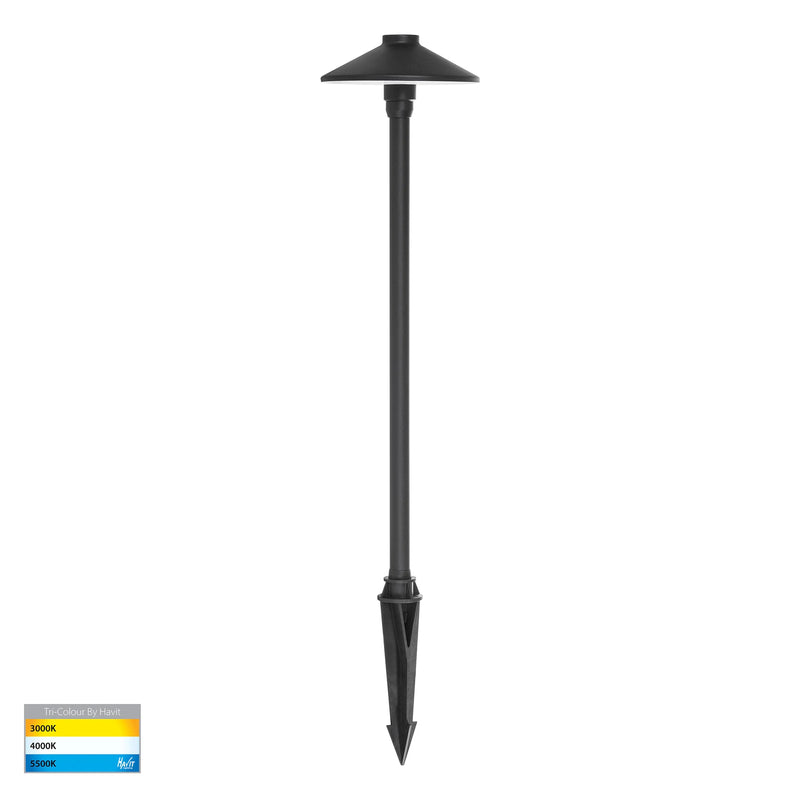 Havit Polari Garden Spike Light Tri - Black 3W 12V IP65 - HV1452T-BLK Havit Lighting