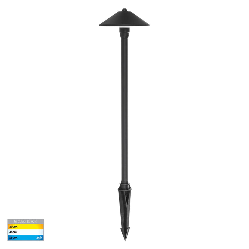 Havit Bitta Garden Spike Light Tri - Black 3W 12V IP65 - HV1453T-BLK - Havit Lighting