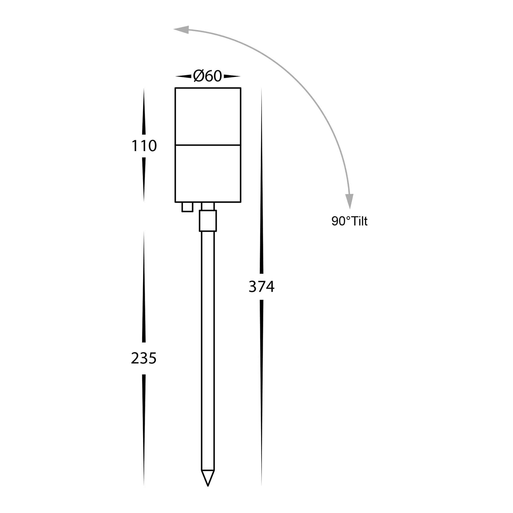 Havit Tivah Garden Spike Lights Tri- Solid Brass 5W 12V IP65 - HV1457T