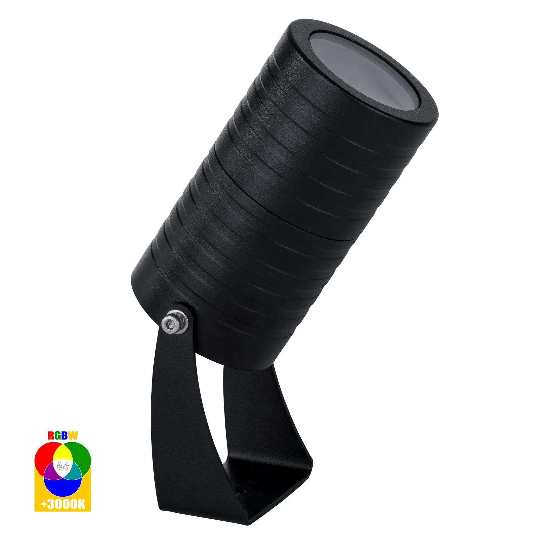 Havit Nova Single Adjustable Garden Spike Light RGBCW 3000K 5500K Black 7W 12V IP65 - HV1462RGBCW-BLK