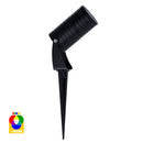 Havit Nova Single Adjustable Garden Spike Light RGBCW 3000K 5500K Black 7W 12V IP65 - HV1462RGBCW-BLK  -  Havit Lighting