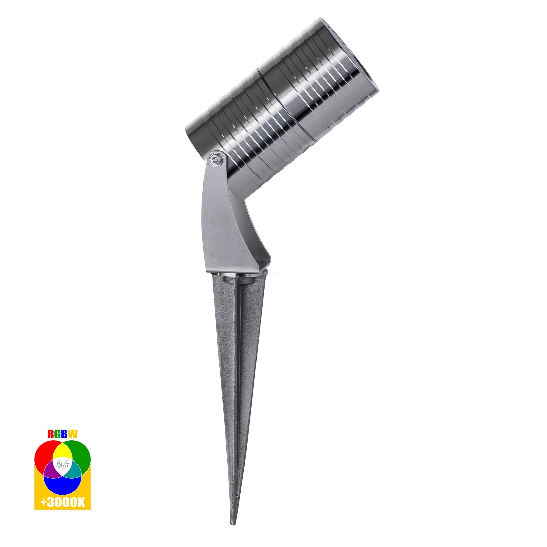 Havit Nova Single Adjustable Garden Spike Light RGB 3000K 5500K 316 Stainless Steel 7W 12V IP65 - HV1462RGBCW-SS316 - Havit Lighting